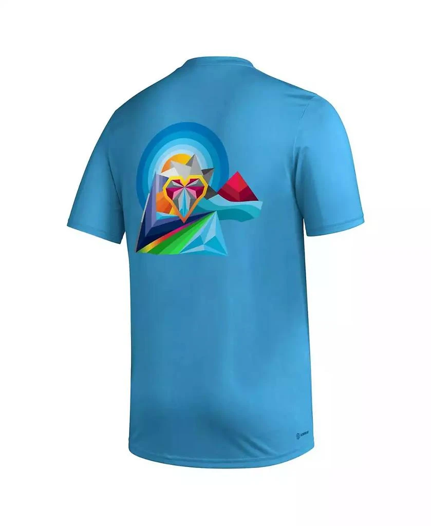 商品Adidas|Men's Sky Blue Colorado Rapids Team Jersey Hook AEROREADY T-shirt,价格¥299,第3张图片详细描述