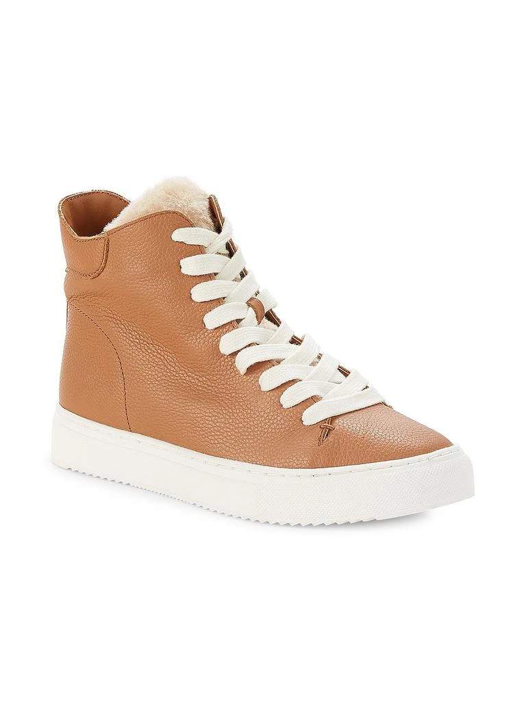 商品Sam Edelman|Pence Faux Fur-Trim Leather High-Top Sneakers,价格¥198,第2张图片详细描述