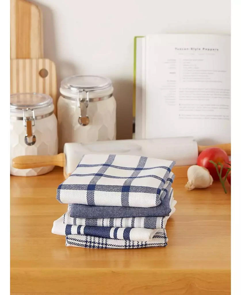 Design Import Woven Dishtowels, Set of 5 商��品