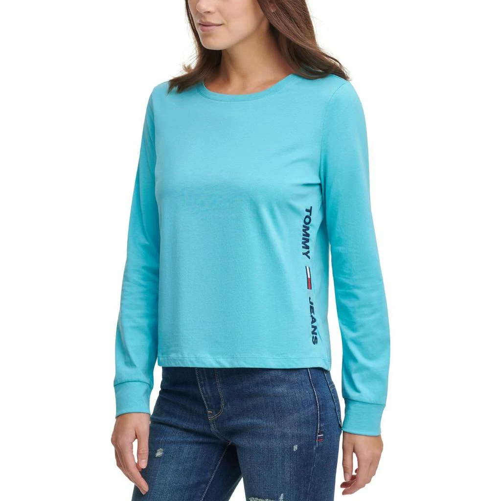 商品Tommy Jeans|Tommy Jeans Womens Cotton Logo T-Shirt,价格¥130,第1张图片