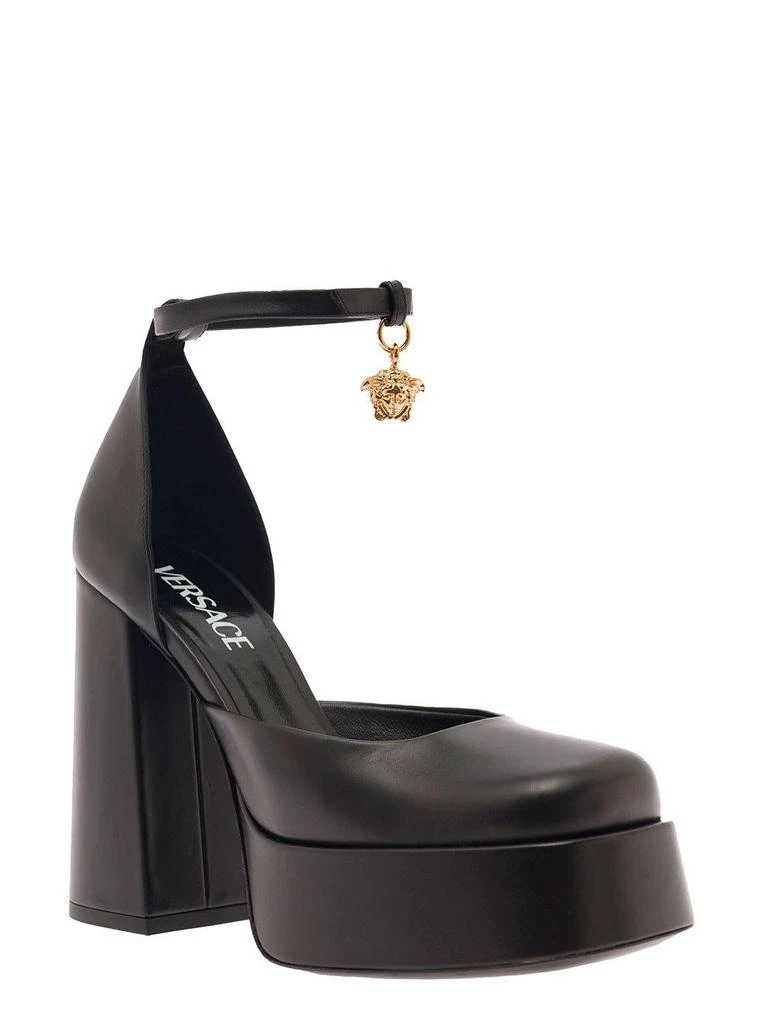 商品Versace|Versace aevitas Black Pumps With Medusa Charm And Platform In Leather Woman - Women,价格¥10310,第1张图片