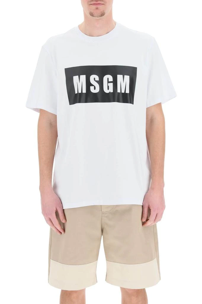 商品MSGM|Msgm logo box t-shirt,价格¥574,第2张图片详细描述