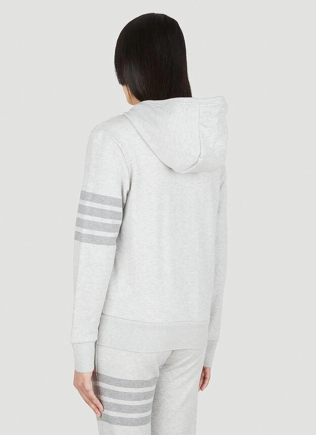 商品Thom Browne|Striped Hooded Sweatshirt in Grey,价格¥7364,第4张图片详细描述