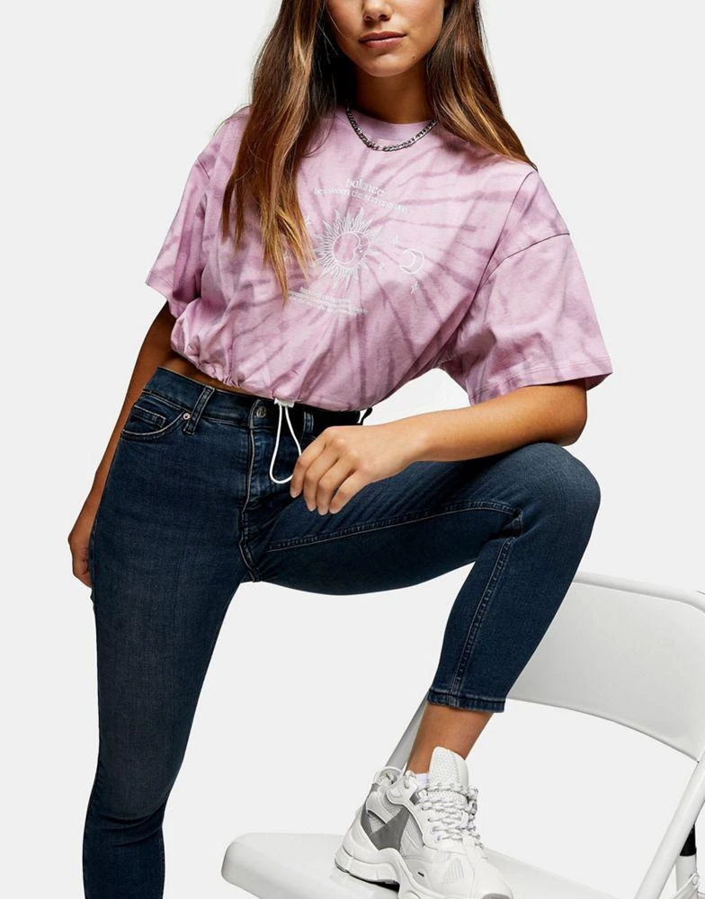商品Topshop|Topshop Petite Jamie jeans in blue black,价格¥184,第3张图片详细描述