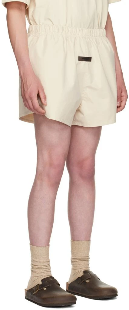 商品Essentials|Off-White Cotton Shorts,价格¥496,第2张图片详细描述