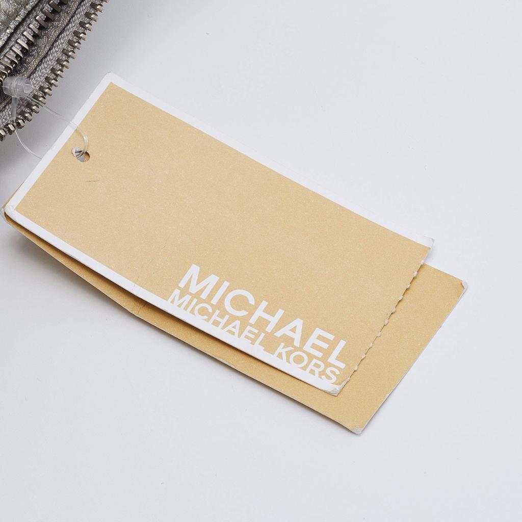 Michael Kors Silver Leather Jessa Convertible Backpack商品第9张图片规格展示