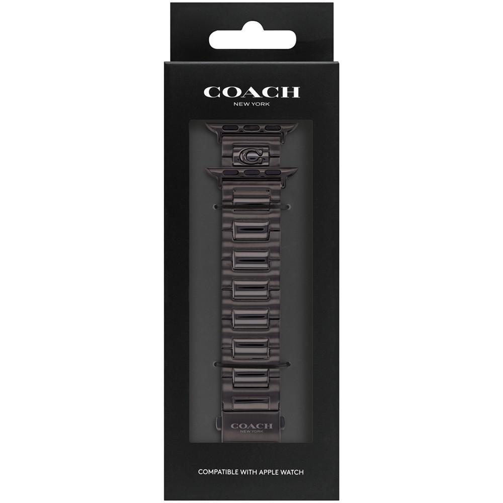 商品Coach|Black Stainless Steel Apple Bracelet, 38, 40, 41mm,价格¥1048,第4张图片详细描述