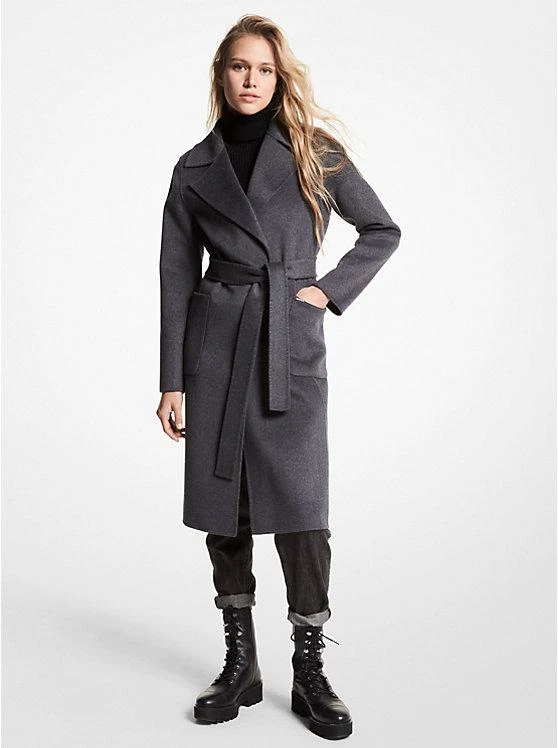 商品Michael Kors|Wool Blend Wrap Coat,价格¥1718,第1张图片