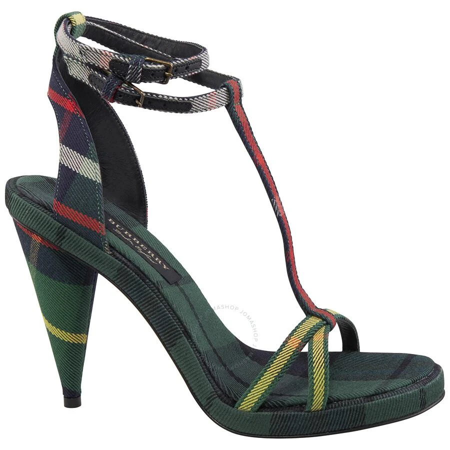 商品Burberry|Burberry Ladies Tartan High Cone-heel Sandals, Brand Size 36 (US Size 6),价格¥4456,第1张图片