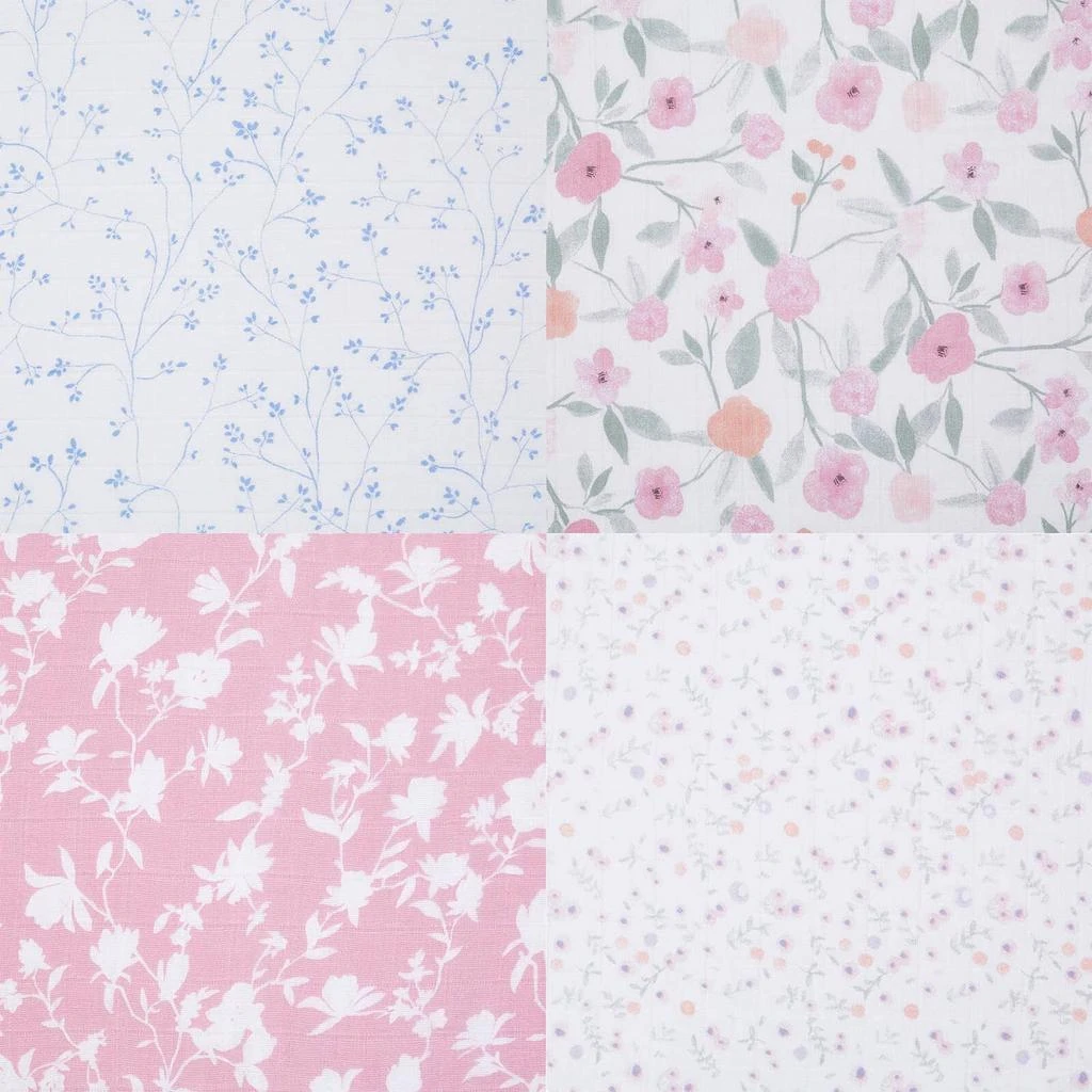 商品aden + anais|aden + anais Classic Swaddles - Ma Fleur (4 Pack),价格¥388,第4张图片详细描述