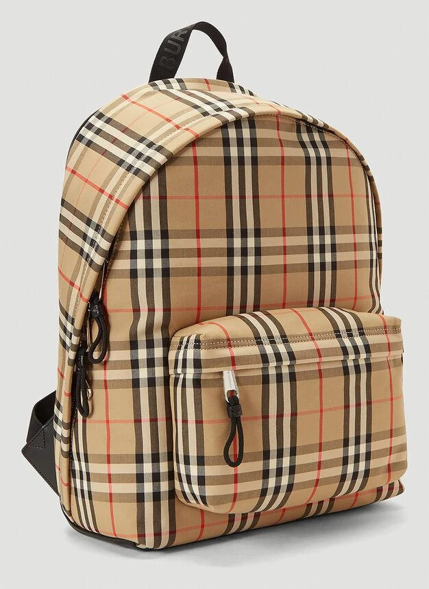 商品Burberry|Vintage-Check Canvas Backpack in Beige,价格¥10127,第3张图片详细描述