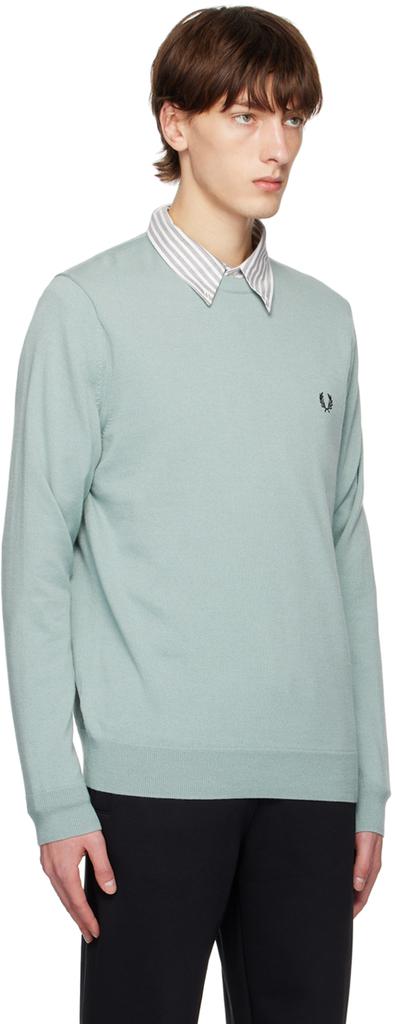 Blue Classic Crewneck Sweater商品第2张图片规格展示