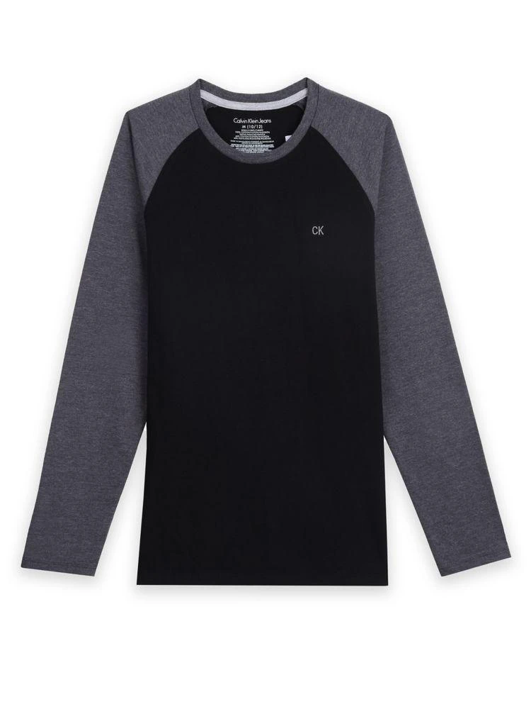 商品Calvin Klein|Boy's Sportswear Baseball Raglan Tee,价格¥54,第1张图片