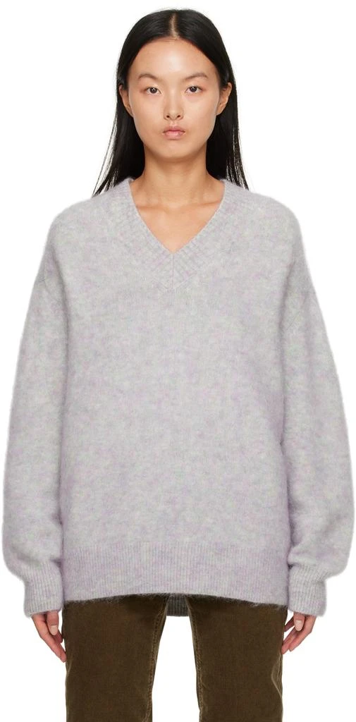 商品Acne Studios|Blue Brushed Sweater,价格¥1367,第1张图片