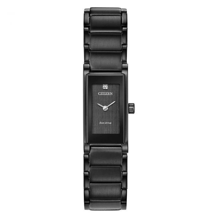商品Citizen|Axiom Diamond Black Dial Ladies Watch EG7055-51E,价格¥1386,第1张图片