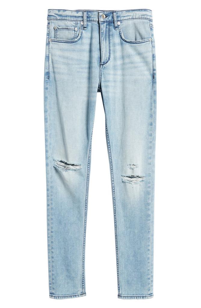 Men's Fit 1 Aero Ripped Stretch Skinny Jeans商品第5张图片规格展示