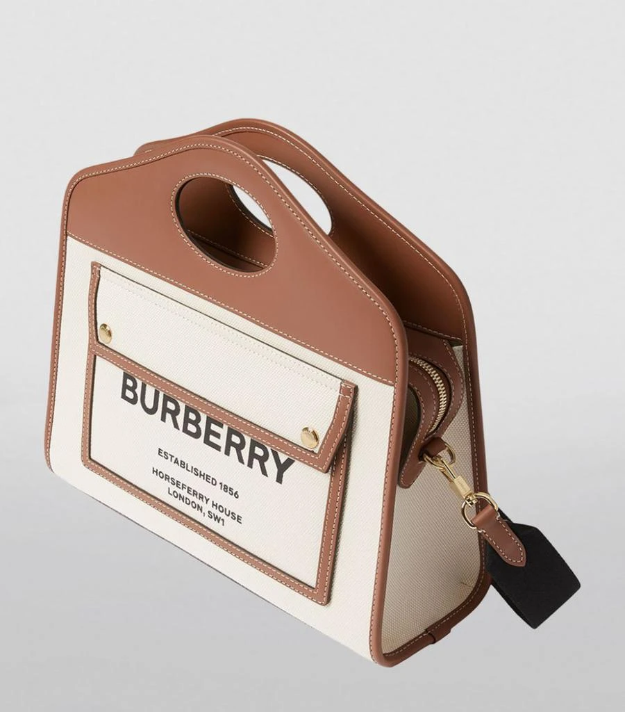 商品Burberry|Small Two-Tone Pocket Bag,价格¥14133,第3张图片详细描述