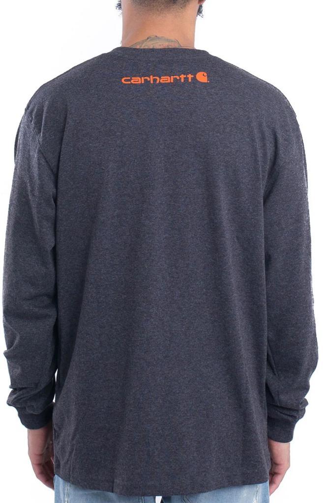 商品Carhartt|(K231) Signature Sleeve Logo L/S Shirt - Carbon Heather,价格¥92,第5张图片详细描述