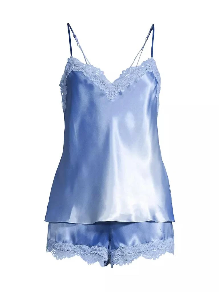 商品In Bloom|Madelyn Satin & Lace Short Pajamas,价格¥338,第1张图片
