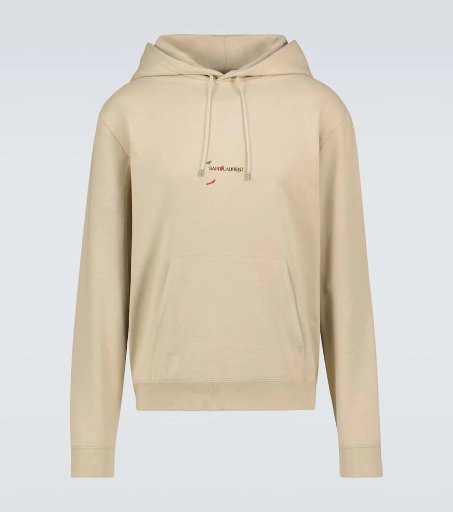 商品Yves Saint Laurent|Logo cotton hoodie,价格¥6423,第1张图片