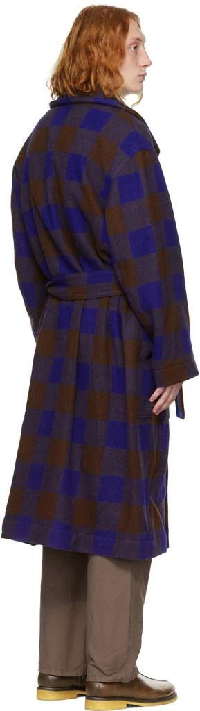 商品Lemaire|Blue & Brown Bathrobe Coat,价格¥5309,第3张图片详细描述