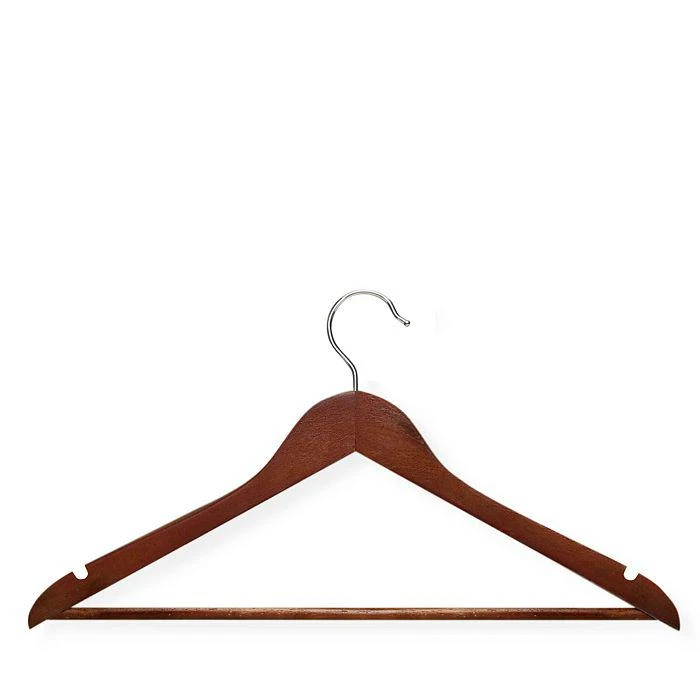 商品Honey Can Do|Wood Nonslip Maple-Finish Hangers, Set of 24,价格¥314,第1张图片