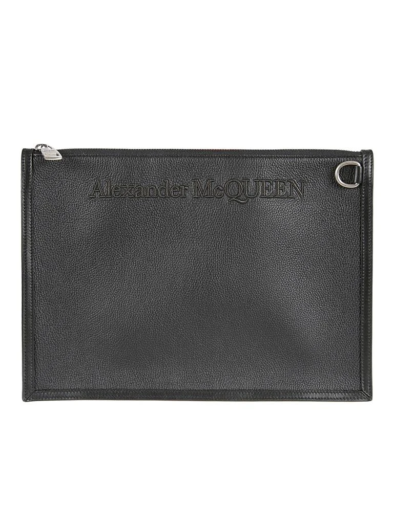 商品Alexander McQueen|Alexander McQueen Embossed Logo Clutch,价格¥2347,第1张图片