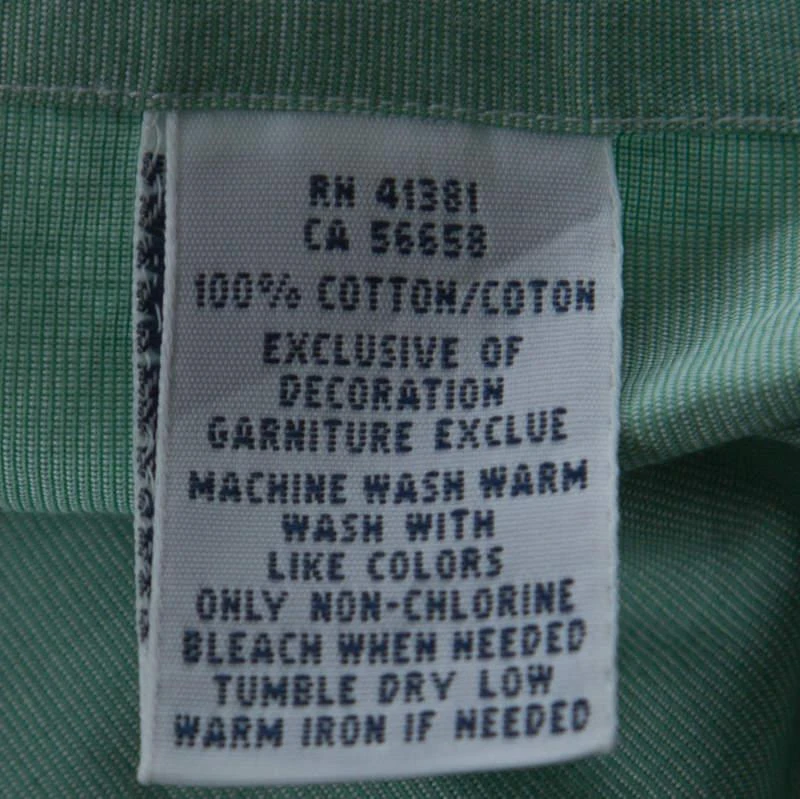 Ralph Lauren Green Cotton Buttoned Shirt S 商品