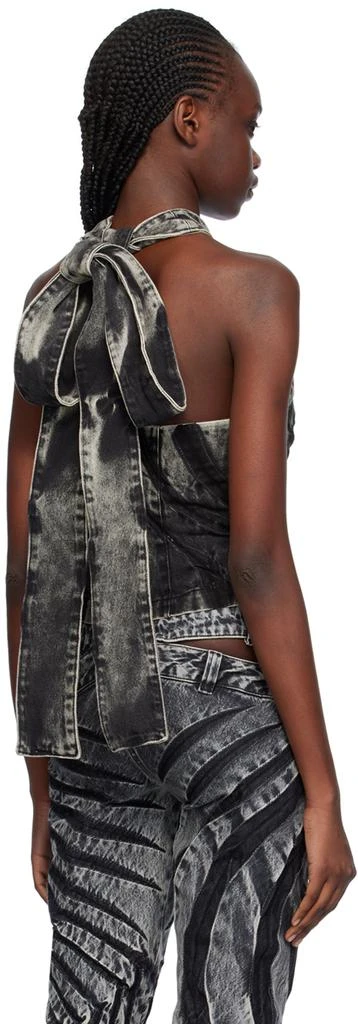 商品Masha Popova|SSENSE Exclusive Black Denim Tank Top,价格¥1456,第3张图片详细描述
