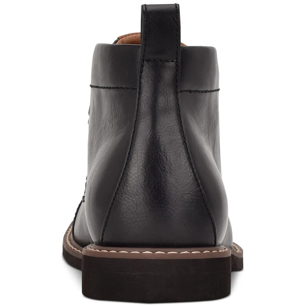 商品Tommy Hilfiger|Men's Gibby Faux-Leather Cap-Toe Chukka Boots,价格¥472,第5张图片详细描述