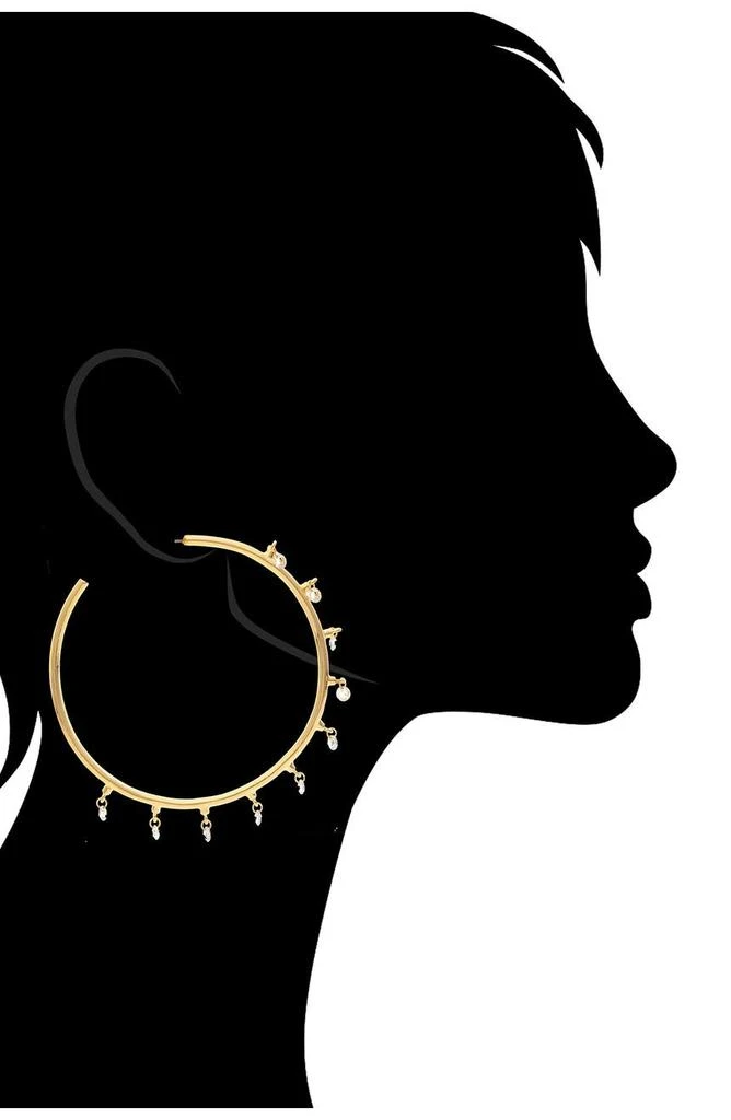 商品Rivka Friedman|Cubic Zirconia Hoop Earrings,价格¥783,第2张图片详细描述