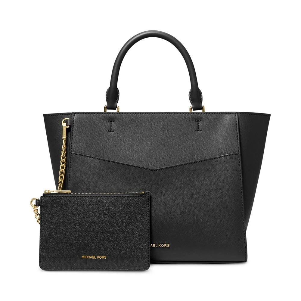 商品Michael Kors|Kaylee Medium Leather 2 in 1 Satchel,价格¥1123,第1张图片