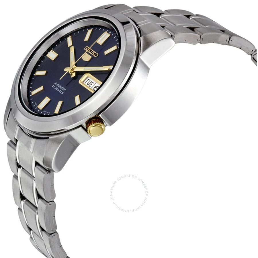 商品Seiko|5 Automatic Stainless Steel Blue Dial Men's Watch SNKK11,价格¥844,第2张图片详细描述