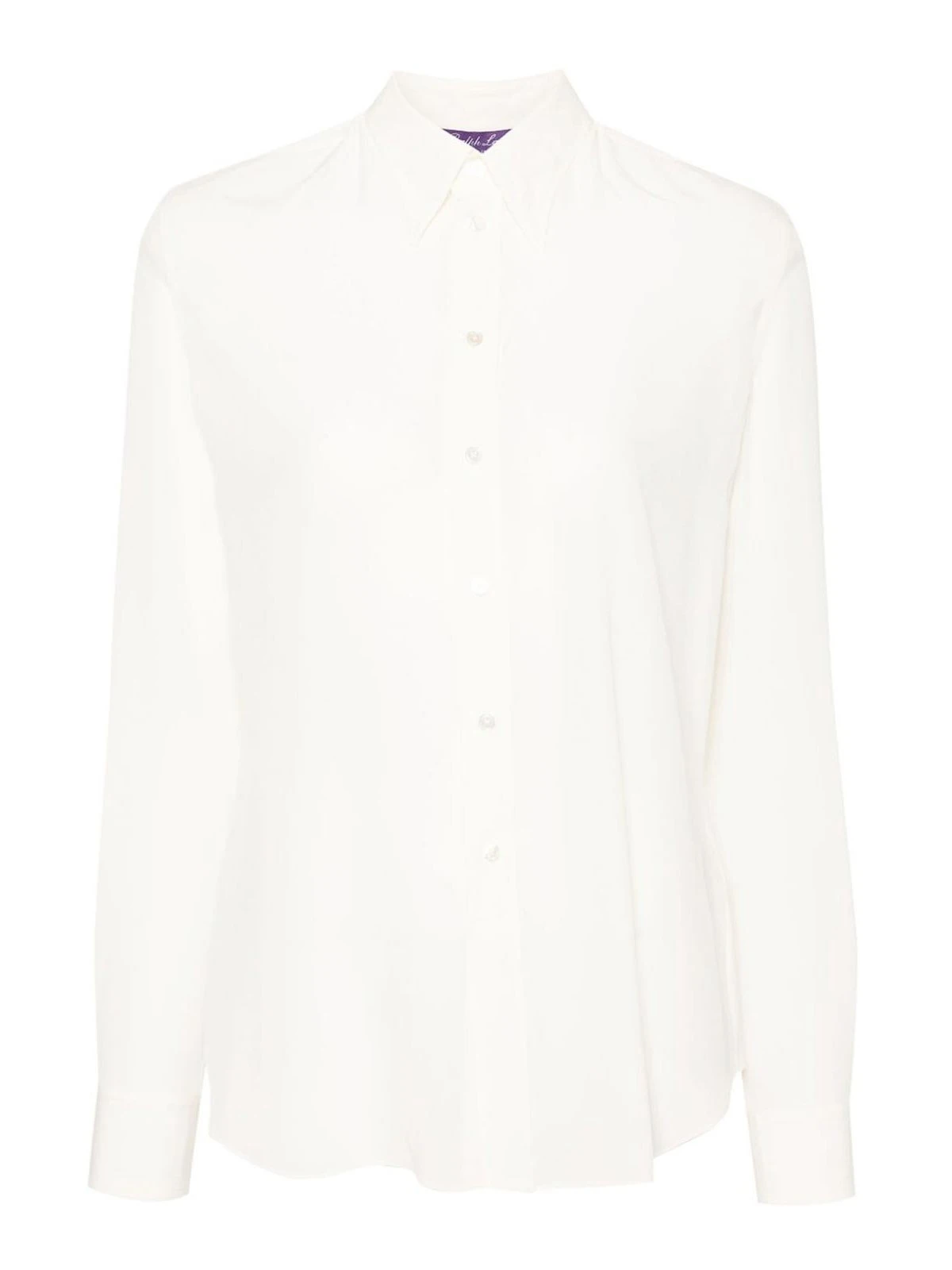 商品Ralph Lauren|Ralph Lauren 女士衬衫 290881379002OFF 白色,价格¥4645,第1张图片