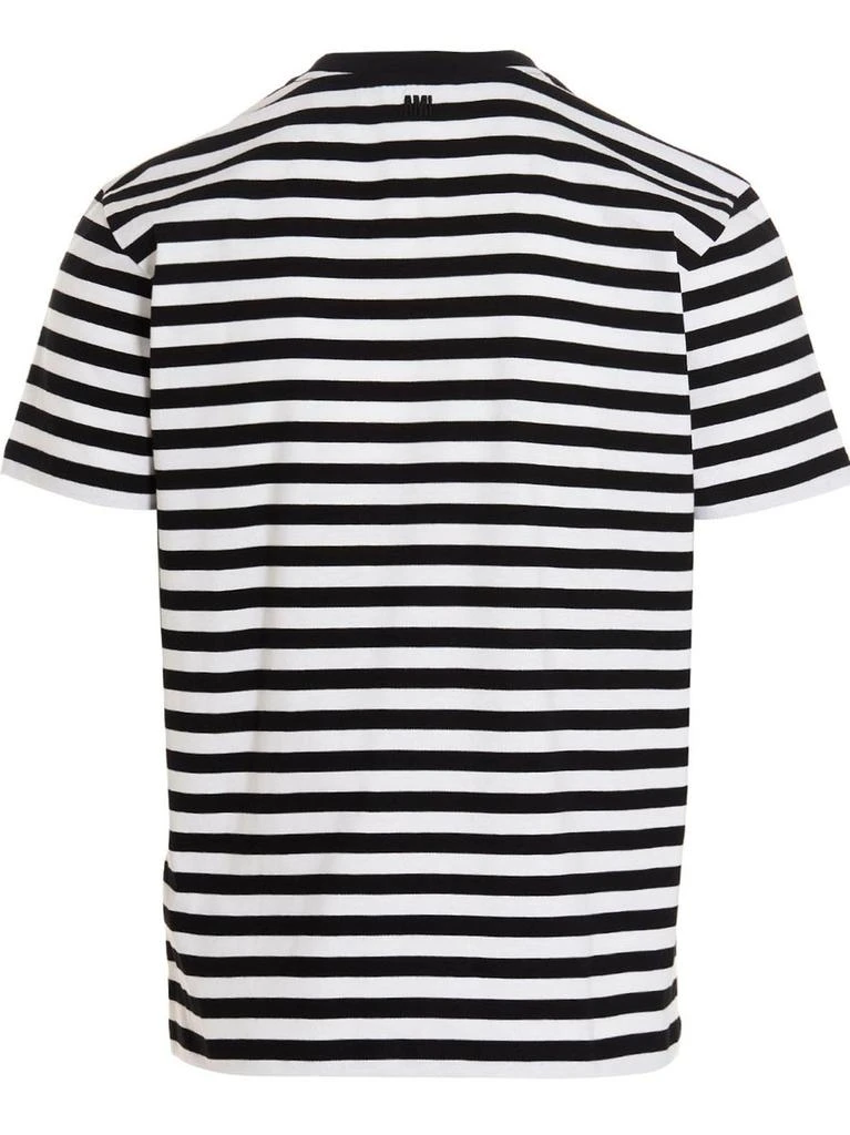 商品AMI|AMI Paris Ami de Coeur Striped Crewneck T-Shirt,价格¥904,第2张图片详细描述