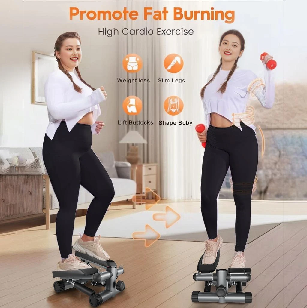 商品Streamdale Furniture|Streamdale Silent Fat-Burning Cardio Stepper with Adjustable Resistance,价格¥467,第4张图片详细描述