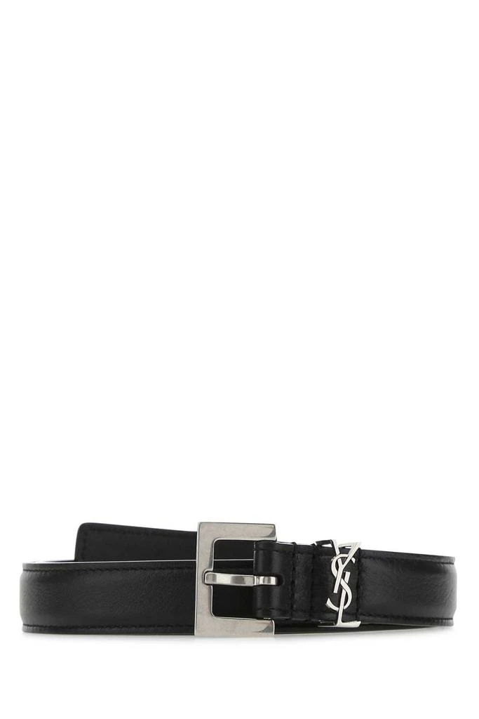 商品Yves Saint Laurent|Saint Laurent Cassandre Thin Square Buckled Belt,价格¥3073,第1张图片