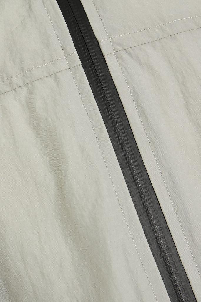 Logo-embroidered metallic-paneled shell jacket商品第4张图片规格展示