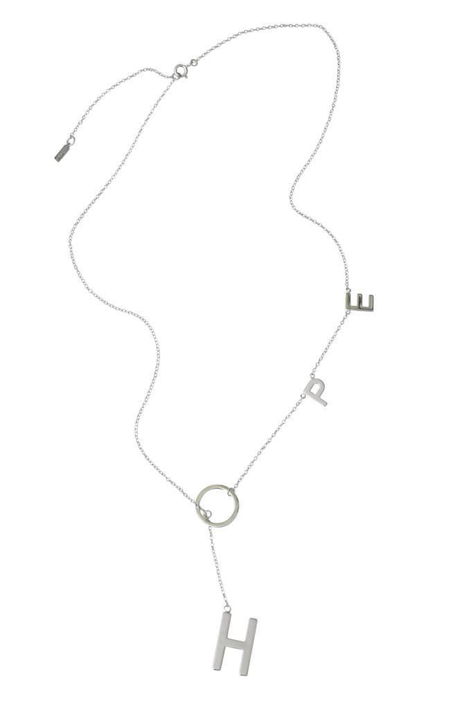 商品ADORNIA|Adornia Hope Lariat Necklace White Rhodium Silver,价格¥430,第1张图片