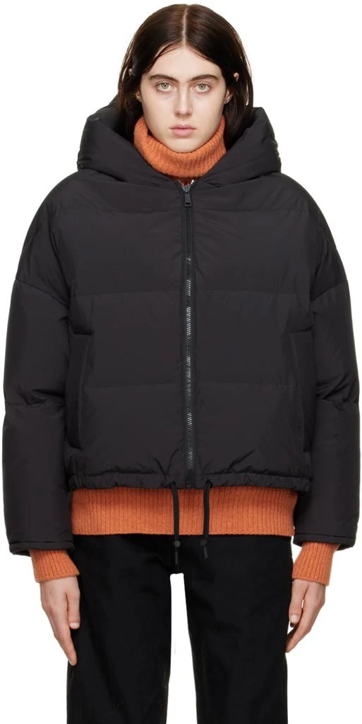 商品Yves Salomon|Black Quilted Down Jacket,价格¥2074,第1张图片