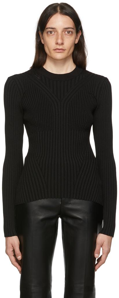 Black Viscose Sweater商品第1张图片规格展示