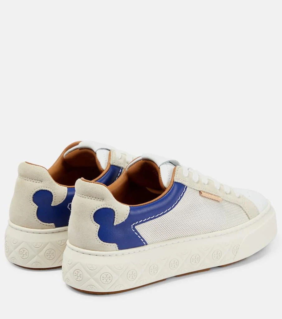 商品Tory Burch|Ladybug leather, suede, and mesh sneakers,价格¥1970,第3张图片详细描述