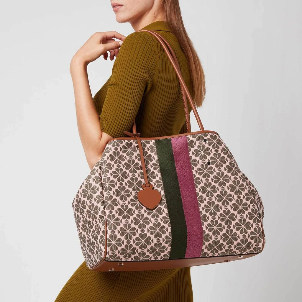 商品Kate Spade|Kate Spade New York Women's Everything Spade Flower Jacquard Tote Bag - Pink Multi,价格¥2381,第2张图片详细描述