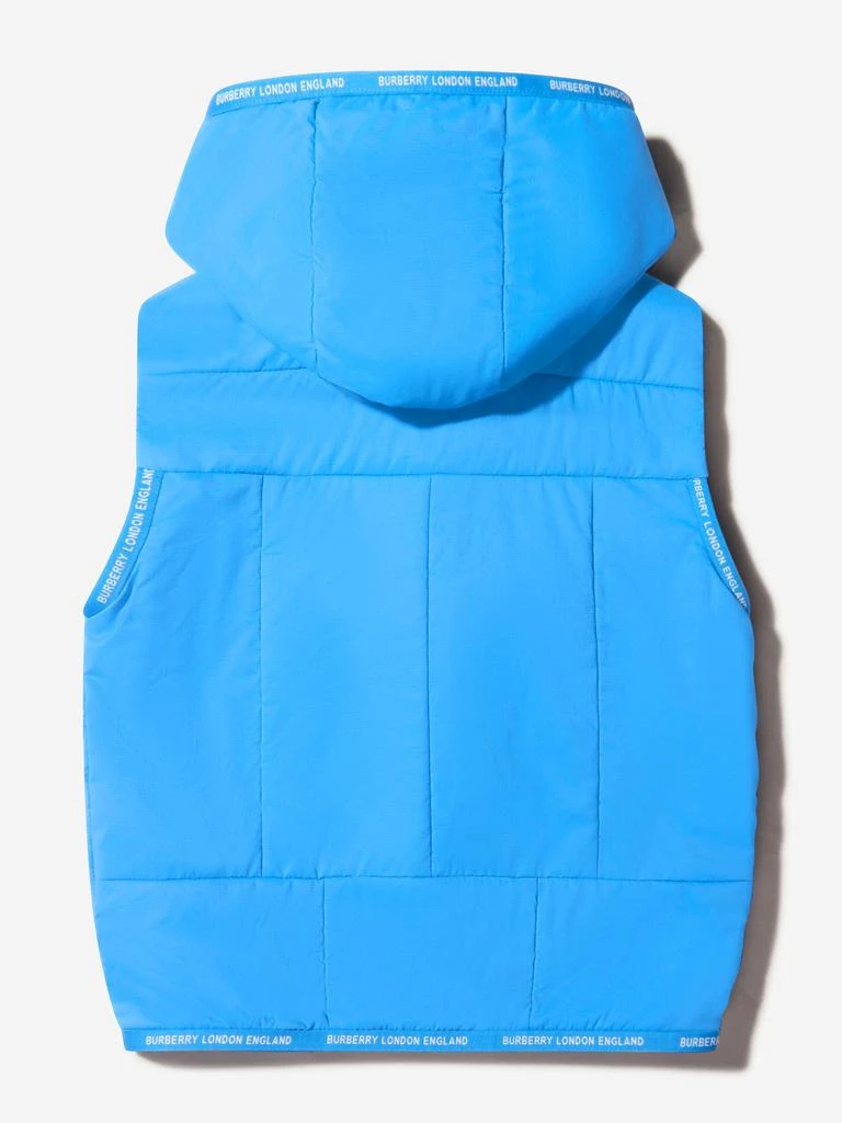商品Burberry|Burberry Blue Boys Branded Gilet,价格¥2790,第2张图片详细描述