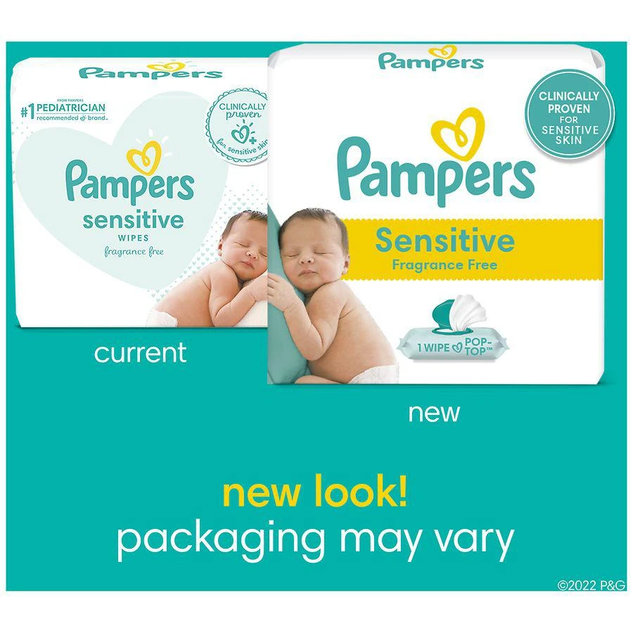 商品Pampers|Baby Wipes, Clinically Proven, Water Based, Hypoallergenic No scent,价格¥133,第2张图片详细描述