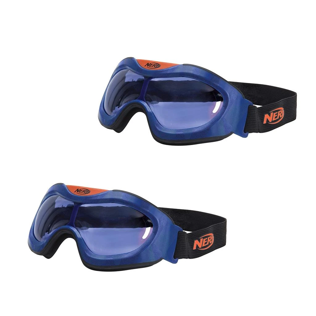 商品Nerf|NERF Elite Goggles, Transparent/Clear Impact-Resistant Tactical Eyewear, for use Blaster - Stay Prepared & Protected for Battle - One Size Fits All,价格¥113,第1张图片