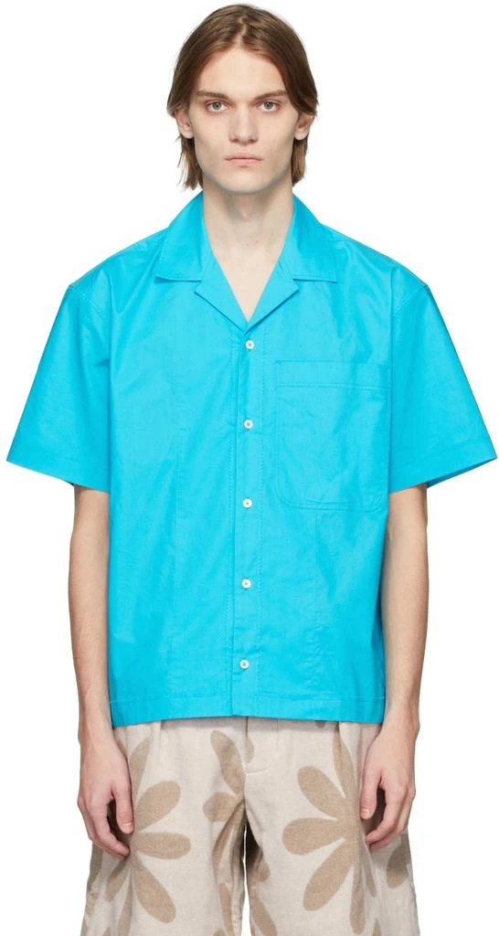 商品Jacquemus|Blue 'La Chemise Blu' Shirt,价格¥1255,第1张图片