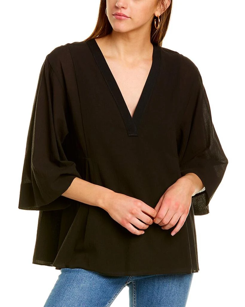 商品Vince|Vince Double V-Neck Popover Top,价格¥599,第1张图片