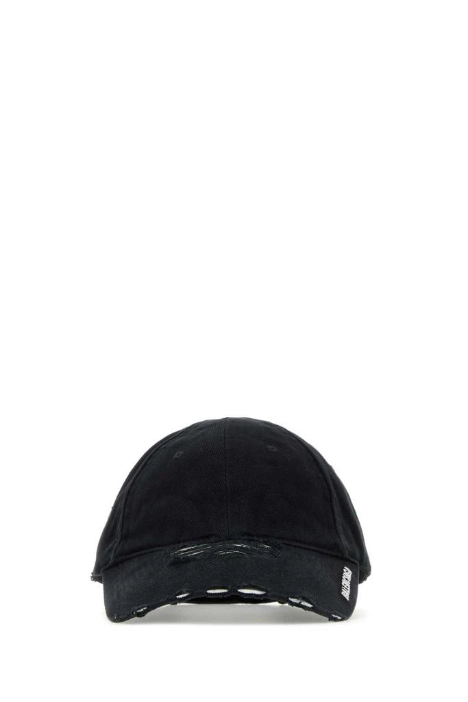 商品Balenciaga|Balenciaga Logo Embroidered Distressed Baseball Cap,价格¥3113,第1张图片