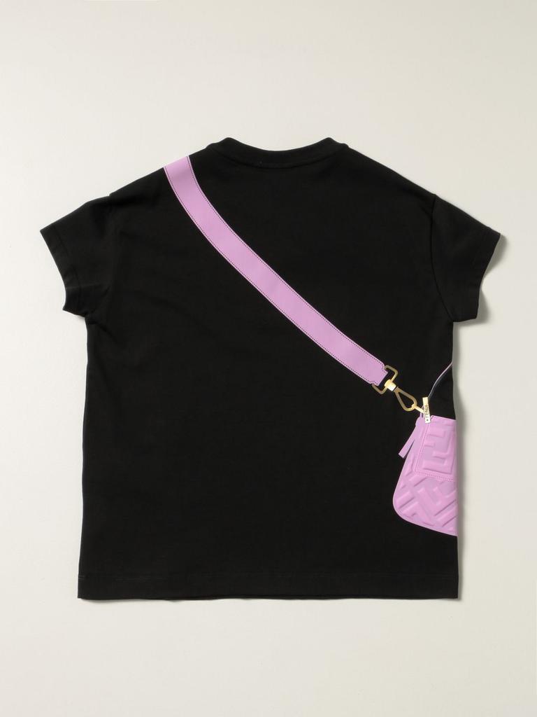 Fendi cotton T-shirt with Baguette Fendi print商品第2张图片规格展示